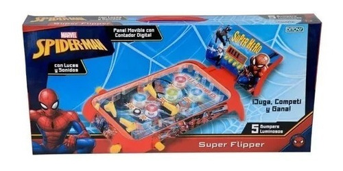 Super Flipper Spider-man Con Luces Y Sonido