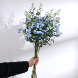 Maimeng Flores Artificiales Azules, Mini Rosas De Seda, Jueg