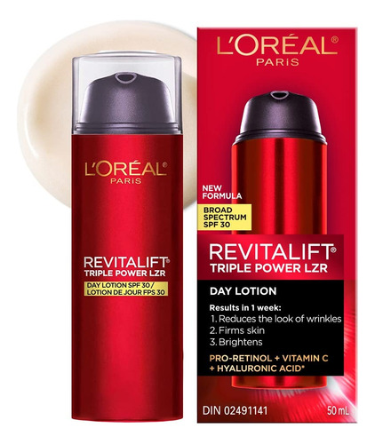 L'oreal, Revitalift Day Lotion Spf30, 1.7 Onzas