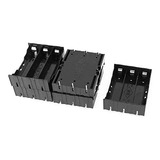 Caja Porta Baterías Para 18650, Negro, Pack X5