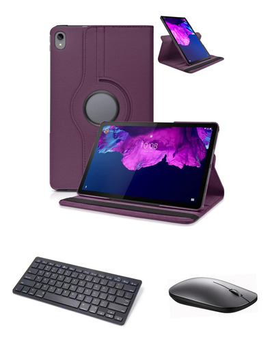 Capa Com Teclado+mouse P Tablet Samsung Galaxy Tab S6 Lite 