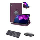 Capa Com Teclado+mouse P Tablet Samsung Galaxy Tab S6 Lite 