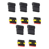 Conector Impermeable Automotriz 5 Pines Macho Hembra 5piezas