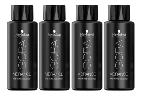 Combo 4 Tinturas En Gel Igora Vibrance Schwarzkopf X60ml 