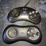 Controlador De Jogo De 2 Peças Para Sega Genesis Para 16 Bit