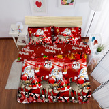 Juego De Ropa De Cama. Decoraciones De Cama, Juego Navideño