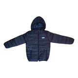 Campera Puffer Nena Varon Abrigo Inflable Gorro Desmontable 