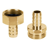 Juego Conectores Aluminio 1/2'' Macho/hembra Truper 101160 Color Dorado