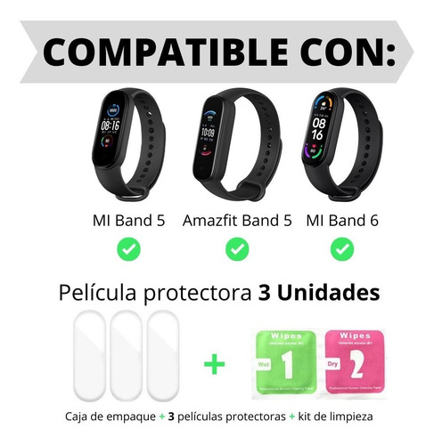 Correa Compatible: Xiaomi Mi Band 5 / Mi Band 6 / Mi Band 7