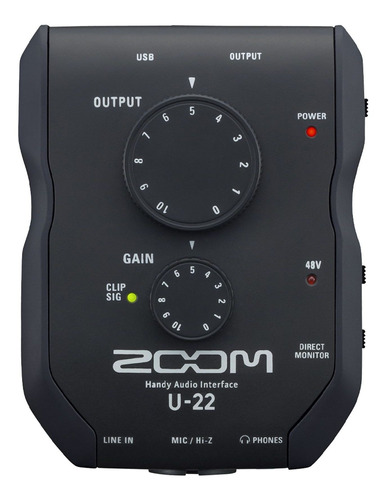 Interface De Audio Zoom U-22 Usb Ultra Portátil