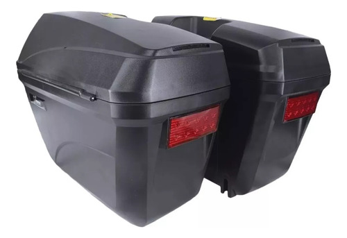 Cajas Laterales Porta-equipaje Para Moto Led Capacidad 23lts