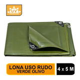 Lona Uso Rudo, Verde Olivo, 4 X 5 M, Truper Expert   16375