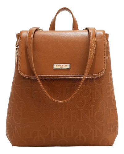 Mochila Multifuncional Nicole Lee Con Relieve Fw25