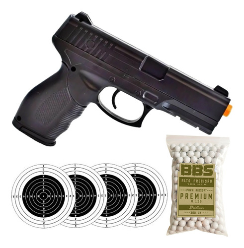 Pistola Airsoft Spring Rossi Pt 24/7 V310 Vigor 6mm Pt24/7