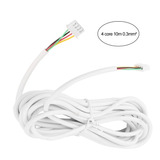 Cable Para Timbre, 10 M, 0,3 Mm², 4 Núcleos, Redondo, Flexib