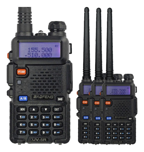 Kit X4 Handy Baofeng Uv5r 8w Radio 128ch Doble Banda