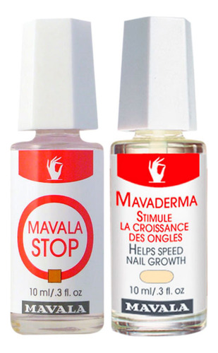 Kit Mavala Mavaderma & Stop - Base 10ml + Fortificante 10ml