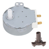 Motor Gira Plato 220v 5/6rpm + Cupla Eje Largo Microondas