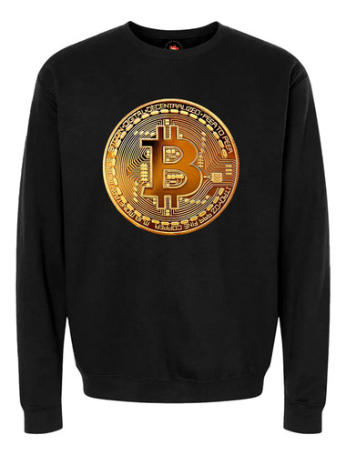 Buzo Estampado Varios Diseños Bitcoin Moneda De Oro