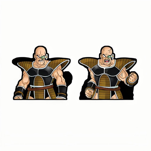 Sticker 3d Movimiento Anime Dragon Ball Nappa Vegeta Goku