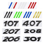 3d Metal Gt Badge Sticker Para Kia Peugeot 206 207 208 301