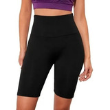 Calza Biker Lycra Sport Fitness Faja Tiro Alto Modeladora