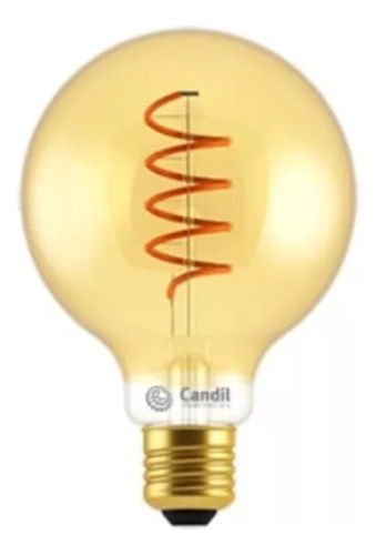 Lámpara Filamento Gold Led 5 Watts Pera Chica E27 Candil Color De La Luz Blanco Cálido