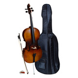 Cello Solido 4/4 Profesional Ce-120 C/funda Etinger