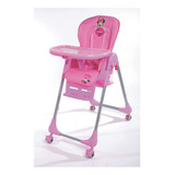 Silla De Comer Plegable 5 Posiciones Disney Original Rosa