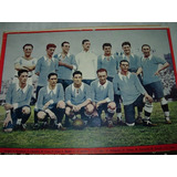 Poster Antiguo Futbol Napoleoni Calandra Croce Ucar Monti