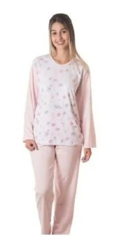 Pijama Feminino Inverno Algodão 