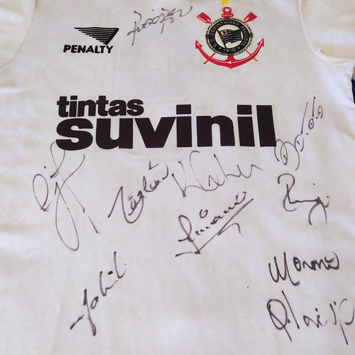 Camisa Autografada Do Corinthians 1995 Penalty Suvinil Tam G