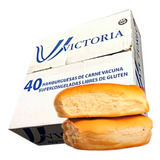 40 Hamburguesas Victoria 110g  + Pan Artesanal + Aderezo 