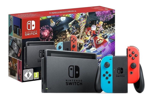 Nintendo Switch 32gb Mario Kart 8 Deluxe Red-néon, Azul-néon