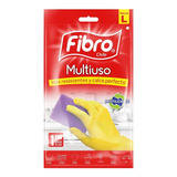 Guante Multiuso Amarillo Talla L Fibro | Comaac