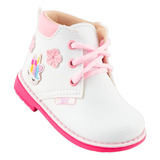 Bota Niña Bebé Unicornio Flores Arco Ortopédico 5683-br