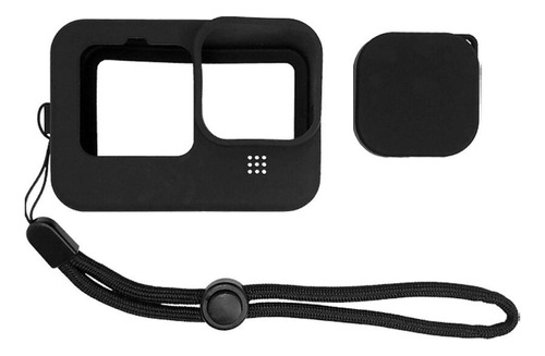 Case Para Go Pro Hero 12 Proteção Lente + Cordão - Silicone