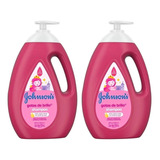 Shampoo Para Niñas Johnson Gotas De Brillo 2 Pzas De 1 Litro