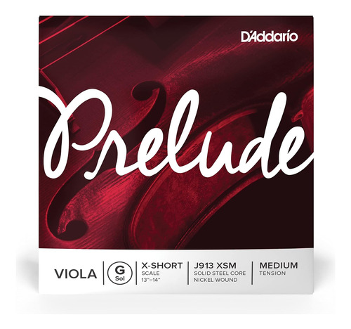 Cuerda De Viola Prelude Individual G, Escala Extra Cort...