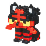 Nanoblock - Pokemon - Litten, Kit De Construcción De La Se.