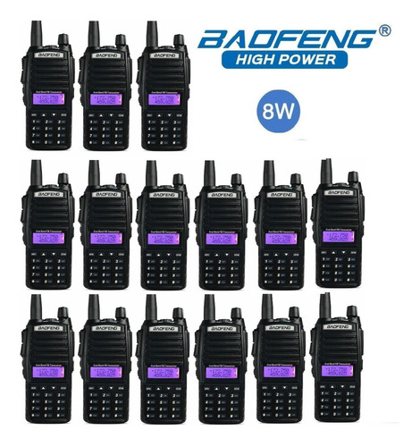 8w 15 Radios Baofeng Uv-82 Hp Vhf/uhf Máxima Potencia 