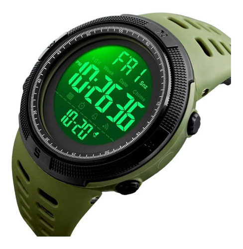 Relógio Digital Esportivo Prova D'água Skmei 1251 Verde
