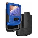 Funda Motorola Razr 5g Flip Azul Cobalto Rigida Delgada Clip