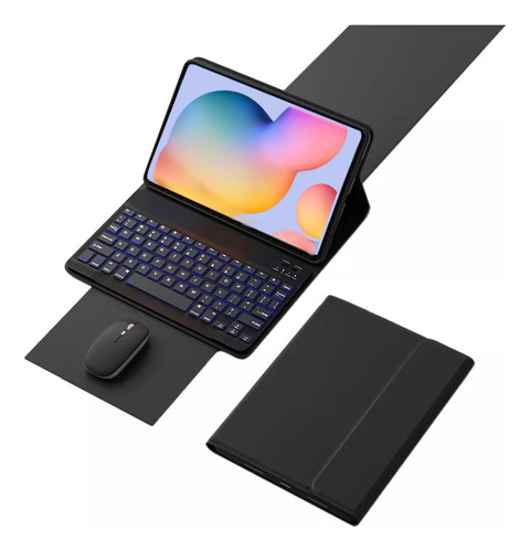 Capa Iluminada De Teclado E Mouse Para Galaxy Tab S8 11 2022