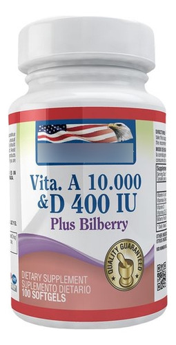 Vitamina A 10.000iu & Vitamina D 40 - Unidad a $380