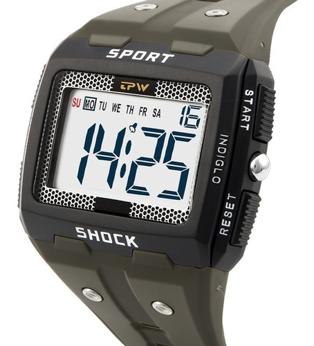 Relógio Digital Esportivo Masculino Grande Visibilidade Tpw