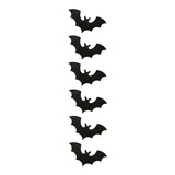 Faixa Decorativa Cortina Morcego C/ Glitter Halloween 1,10m