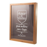 Quadro Porta Rolhas Grande Rolhas De Vinho Decorativo 42x32