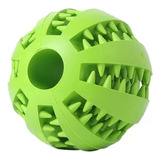 Juguete Pelota Para Croquetas Perro Resistente Chica Er002 Color Verde