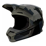 Casco Motocross Fox V1 Trev Camo Niño Motorace